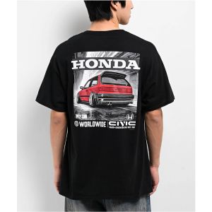 Honda | Honda Mens and Womens T-shirt Honda Civic EF9 SiR Summer New Motorcycle Tee Racing Short-sleeved Spring Cycling Off-road Top