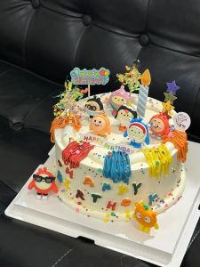 Bear Birthday Cake Decoration Egg Baby Boy Prince Label Sweet Dessert Plug-In Party Supplies Festive Celebration Goods