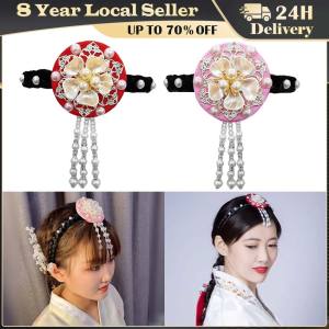 Hanbok Headband Women Korea Style Hair Accessories Traditional Clothes Headwear Bride Party Dance Headdress Girl Gift