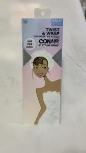 Conair Twist & Wrap Cotton Hair Towel Quick Dry Super Absorbent Soft T-shirt Towel (1pc)