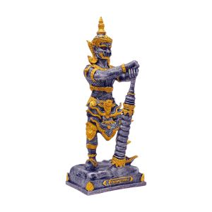 ท้าวเวสสุวรรณ ยืนตะบอง เนื้อมวลสารแร่เหล็กน้ำพี้ รุ่นมหาบารมีเฝ้าทรัพย์ เสริมบารมี โชคลาภ ค้าขายร่ำรวย จากบ่อเหล็กน้ำพี้