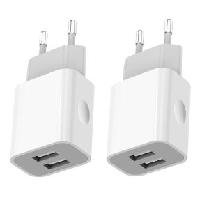 Bộ 2 Bộ Sạc USB 5V/2A Bộ Chuyển Đổi Nguồn Điện Ổ Cắm Du Lịch Bộ Chuyển Đổi Sạc Không Cần Cáp