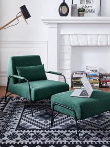 Nordic Simple Modern Small Apartment Iron Art Single Leisure Chair Living Room Restaurant Clothing Store Reception Negotiation Couch