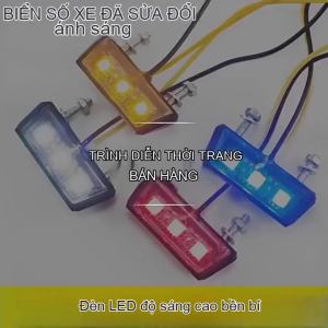 1 Pcs 12V Motorcycle License Plate LED light Waterproof Motorcycle License Light