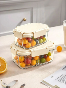 MODERN SWEETHOME | Portable Sectioned Freshkeeping Lunch Box with Fork