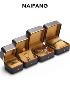 Elegant Gold Edged Jewelry Box for Wedding Proposal Necklace Bracelet Earring Pendant Gift Packaging Box by Na Fang