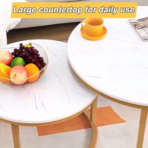 Combination Round Coffee Table Livingroom Nordic Style Office Desk Side Table Sofa Jadual Kopi Kombinasi Berapa Banyak Sisi Sofa 组合茶几