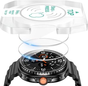 2Pack Compatible with Samsung Galaxy Watch 8 Screen Protector 40mm/44mm/46mm Accessories Tempered Glass Protective Film