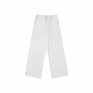 Womens Solid Casual Wide Leg Long Pants Loose Fit Straight Cut Autumn New Style Versatile Slimming High Waist Cotton Workwear
