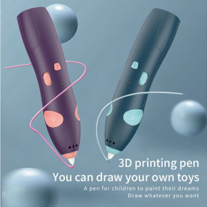 Smart 3D Printing Pen DIY Creative 3D Cordless Graffiti Painting Toy Low Temperature USB Charging 3D Printing Pen for Kids over 3 years old Charging Model 3D Printing DIY Doodle Arts Craft Drawing LCD Pen V2 Education