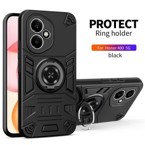 Applicable to Honor 400 mobile phone case Five Heroes rotating ring bracket Honor 400lite magnetic protective cover h260709