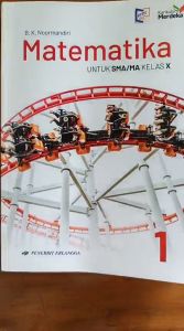 Buku Paket Matematika Kelas 10 SMA Kurikulum Merdeka Original Penerbit Erlangga