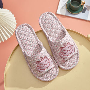 New Arrival Pure Cotton Couple Slippers Matching Spring and Autumn Indoor Three-Layer Non Slip Soft Cloth Thickened Mute Floor Slippers