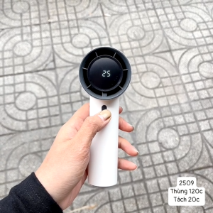 Quạt Cầm Tay Mini Tích Điện Di Động Có Thế Sạc Tốc Độ Gió Mạnh Quạt Phản Lực Câm Tay nhỏ gọn tiện lợi