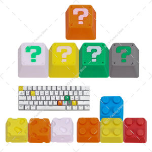 Cartoon Question Mark Cheese Personalized Design Direction Keys 3D Printed Cross Axis Mechanical Keyboard Creative Keycap Set