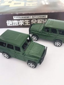 PlayerUnknowns Battlegrounds Peace Military Artificial Metal Alloy Car Hand-Made off-Road Green Jeep Model Ornaments