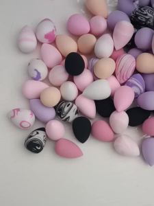 Bộ Bọt Biển Trang Điểm Mini - 10/20/30/50cs Kem Nền Che Khuyết Điểm Mỹ Phẩm Puff Dụng Cụ Làm Đẹp Đế Bọt Biển Màu Sắc Ngẫu Nhiên