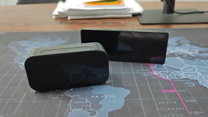 LED Digital Alarm Clock with Sound Control Snooze Time Temperature Display for Desktop