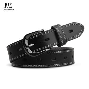 LouisWill Fashion Womens Belts Soft PU Belt Casual Elegant Needle Buckle Design Adjustable Girls Ladies Belt Fashion Long Straps Waistbands Dress Coat Alloy Buckle Decorations