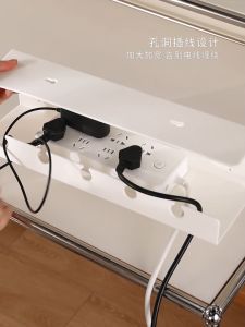 Cable Management Box With Free Adhesive Tape Under Table Cable Hider