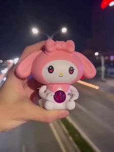 Boneka I Love You Cinnamoroll Melody Lotso Kuromi Sanrio LED Night Light Gantungan kunci