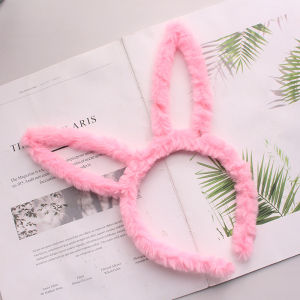 Cute Plush Rabbit Ear Hairband Soft Student Headwear Concert Bunnies Girl Popular Street Vendors Accessories Korean Style Hairband
