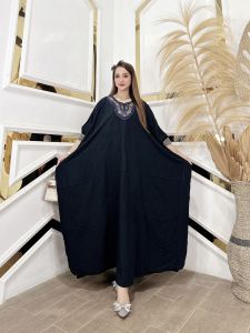 Sarah Batik Kaftan Madeena Rayon Premium Polos