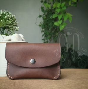 Dompet Koin Receh Kartu | Kulit Sapi Premium | Leather Coin Card Wallet