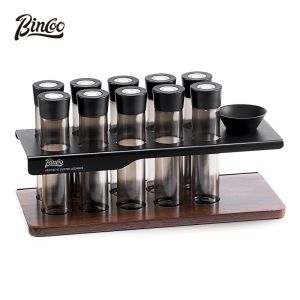 Bincoo cà phê đậu hộp nhỏ bịt kín với Giá Van cà phê đậu lưu trữ Jar