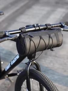 Versatile Bicycle Bag 3L Water-Resistant Bike Front Handlebar Bag With Shoulder Strap Zipper Large Opening Top Tube Bag