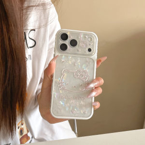 Sanrio | Ốp Điện Thoại iPhone 15 Pro 16 17 Pro Max Sanrio Hello Kitty 3D Màu Be Nổi Bật Chống Sốc - Ốp Bảo Vệ Silicon Hoạt Hình Dễ Thương