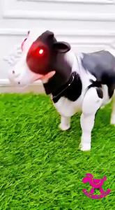 Mainan Sapi Berjalan AMS Cows Walking Toys Bergerak Mainan Sapi Berjalan Bunyi Mata Lampu Plastik