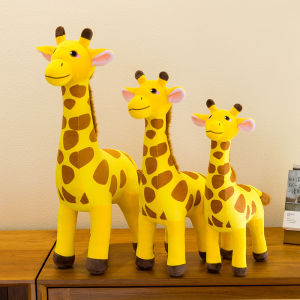 YF Cute Standing Giraffe Plushie Soft Stuffed Animal Doll Home Decor Kids Birthday Gift FY