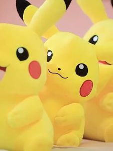 Boneka Pokemon Pikachu Charmander Bulbasaur Squirtle ukuran 40 cm