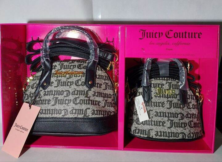 Juicy Couture 2 purchases Black Beige Crossbody Bag Gift Set