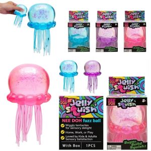 Nee Doh Schylling Jellyfish Squishy Blind Box Random Color Soft Squeeze Sensory Toy Cute Stress Relief Relaxing Toy