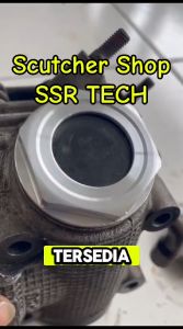 Tutup Klep Mio Vega Jupiter Variasi Transparan Alumunium CNC Kaca Tebal