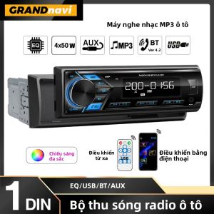 Máy Nghe Nhạc MP3 Đa Năng Cho Ô Tô 1 DIN Tích Hợp USB Radio FM Màn Hình LED Hỗ Trợ AUX Bluetooth Điều Khiển Từ Xa Cho Xe Hơi