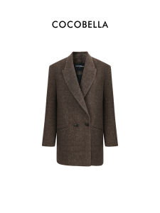 COCOBELLA | Áo Khoác Tweed Pha Len Sang Trọng và Dành cho Người Đi Làm