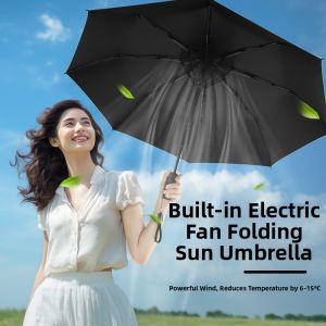 TONGGUMO | Cooling Fan Rain Sun Umbrella