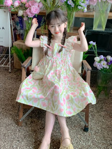 SQTN.KIDS | Floral Ruffle Dress