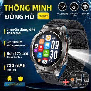 Đồng Hồ Thông Minh Thể Thao Ngoài Trời GPS Hai Băng Tần 2025 Mới Dành Cho Nam Tích Hợp La Bàn Pin Lớn 730mAh Chống Nước 10ATM Theo Dõi Sức Khỏe Với Chức Năng Đo Nhịp Tim