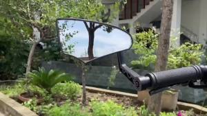 Bike Mirror HD Glass Bicycle Mirrors for Handlebar Mount Adjustable Bar End Bike Rear View Mirror Scratch Resistant Handlebar