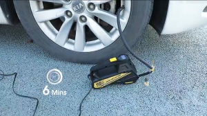 12V 150PSI Electric Tire Inflator With Digital Portable Pressure Car Air Compressor Bikes Motor Detection With LED Light