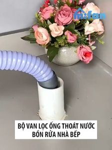 Bộ Đầu Nối Ống Thoát Nước 5 in 1 - Ngăn Mùi Chống Côn Trùng Chặn Nước Trào Ngược - Phù Hợp Bồn Rửa Bát Máy Giặt