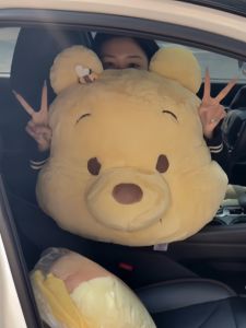 Extra Soft Plush Winnie the Pooh Pillow for Girls Sleeping Cartoon Oversize Doll Headrest Cushion Cute Cuddly Stuffed Toy