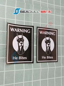 Danger Beware of the dog Sticker Funny Dog Sign Beware of dog Signage Keep Out Dog Awas Anjing Garang