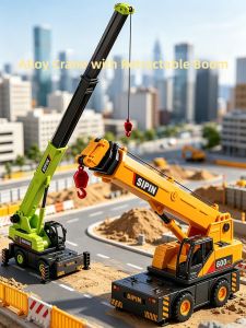 Large Alloy Crane Toy for Boys