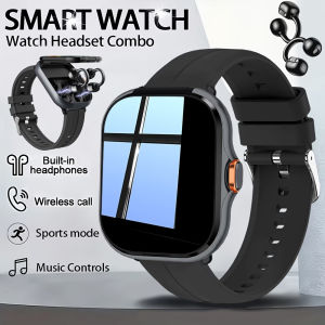 Smartwatch with Built-in TWS Earbuds | 2.01-inch Display Call/SMS Notifications Multiple Sports Modes Pedometer