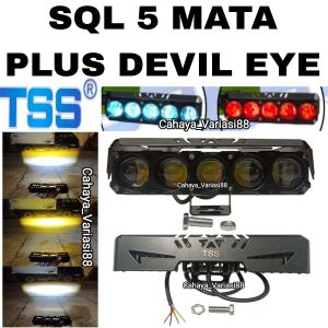 Bisa COD LAMPU TEMBAK SQL 5 MATA DEVIL EYE 50WATT